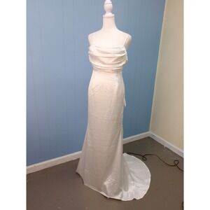 Lulus White‎ Dress, Formal Wedding Dress, Special Occasion, Women's Small /#9220